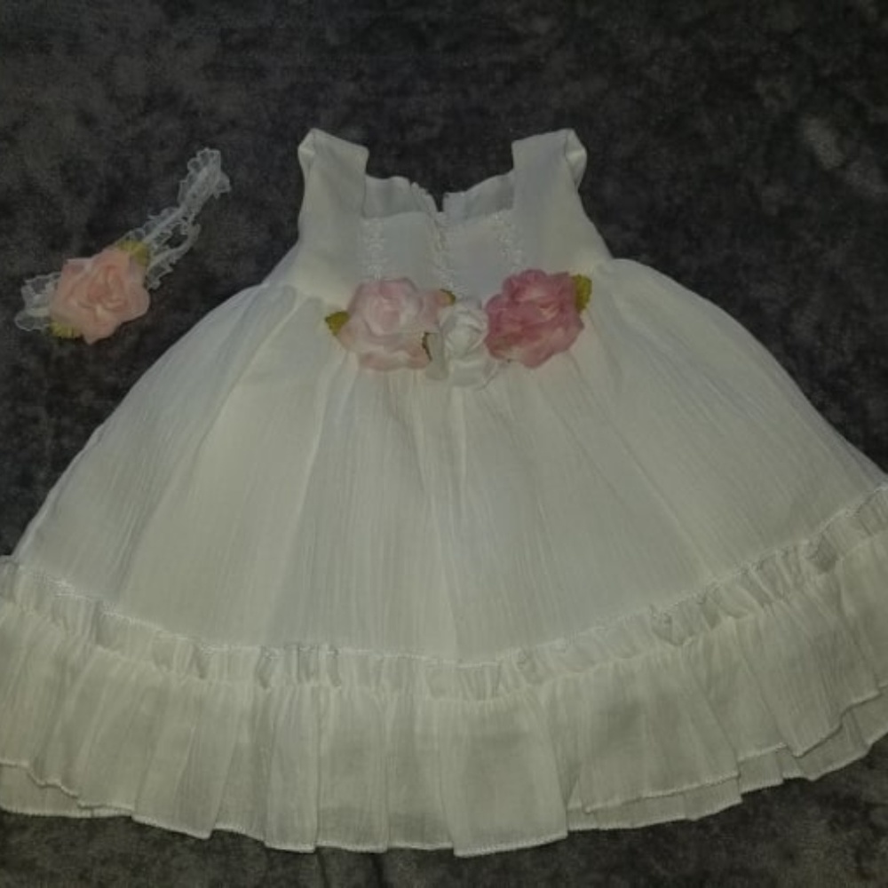 Baby Girl Dress and Matching Headband